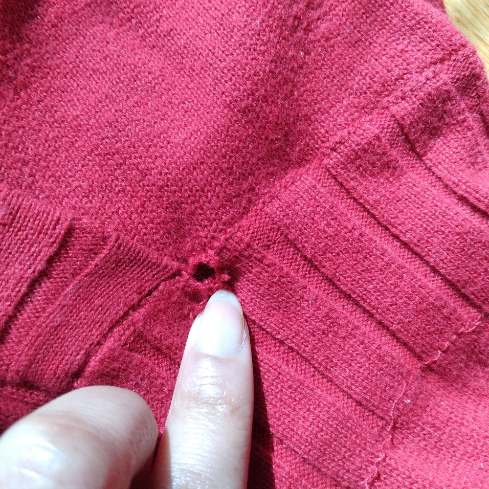 #700 Girls XL xhilaration Knit Dress Red Tie - Picture 12 of 16